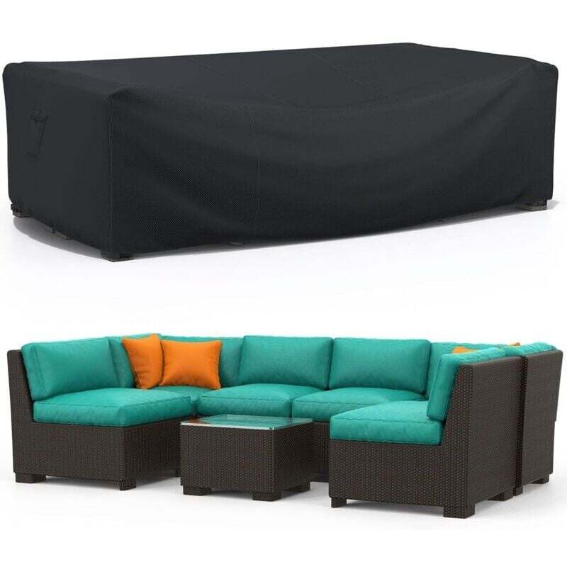 Schutzhülle für Gartenmöbel (213 x 132 x 74 cm), 210D Gartenmöbelhülle, Schutzhülle für Gartentische, Schutzhüllen für Gartenmöbel, Stühle und Tische