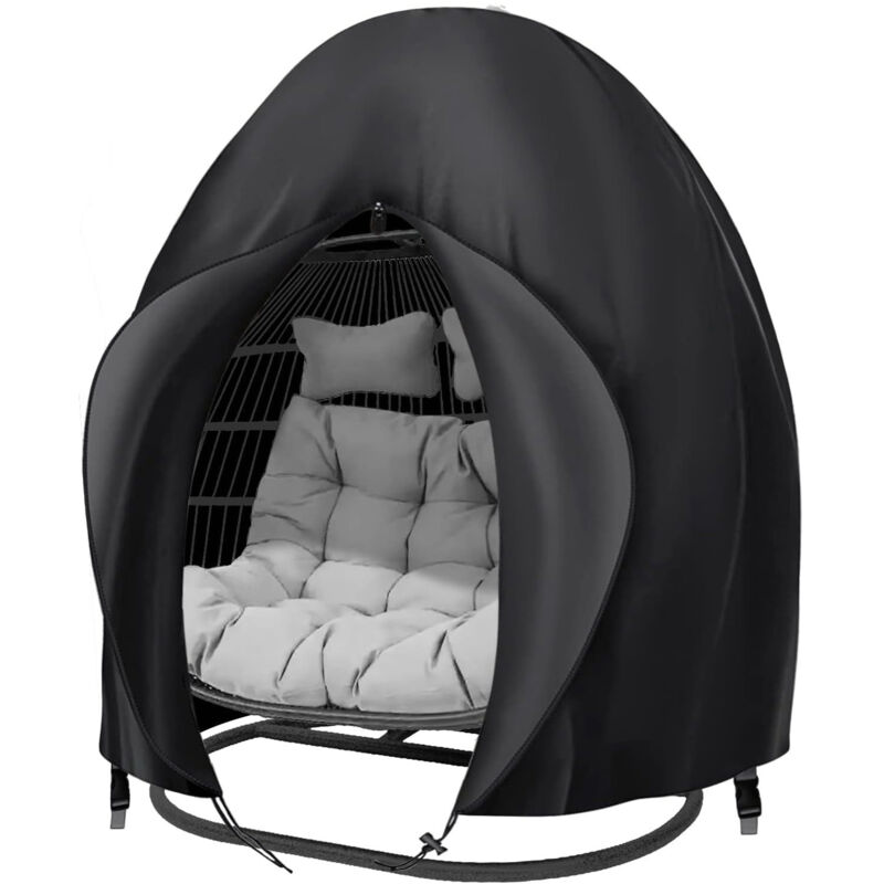 Schutzhülle für Hängesessel im Außenbereich, 200 x 230 cm, wasserdichte Schutzhülle für Zwei-Personen-Hängesessel und Gartenmöbel-Schaukelstühle