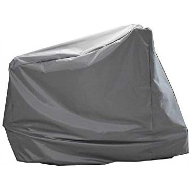 Schutzhülle für Heimtrainer (grau) 124 x 58 x 117/147 cm, Schutzhülle für vertikale Indoor-Fahrräder