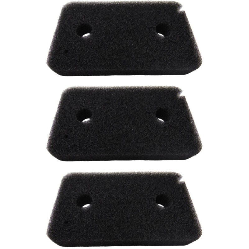Schwammfilter / Schaumfilter / Filtermatte / Sockelfilter für viele Miele Wäschetrockner Kondenstrockner Wärmepumpentrockner wie T7850WP - 3 Stück