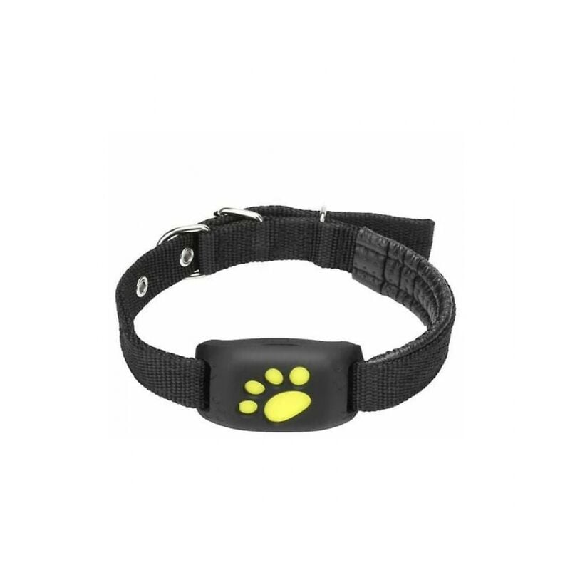 Cyslmuk - schwarz Hunde Katzen GPS-Tracking Haustier-GPS-Tracker-Halsband Anti-Verlust-Echtzeit-Tracking-Gerät Haustier-Halsband-Locator mit Mikrofon