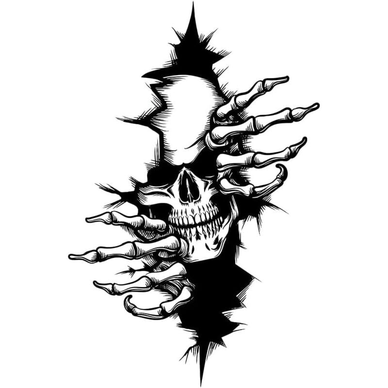 Schädel Schädel Horror Aufkleber Aufkleber Aufkleber Auto Aufkleber Kraftfahrzeug Aufkleber 12x18CM