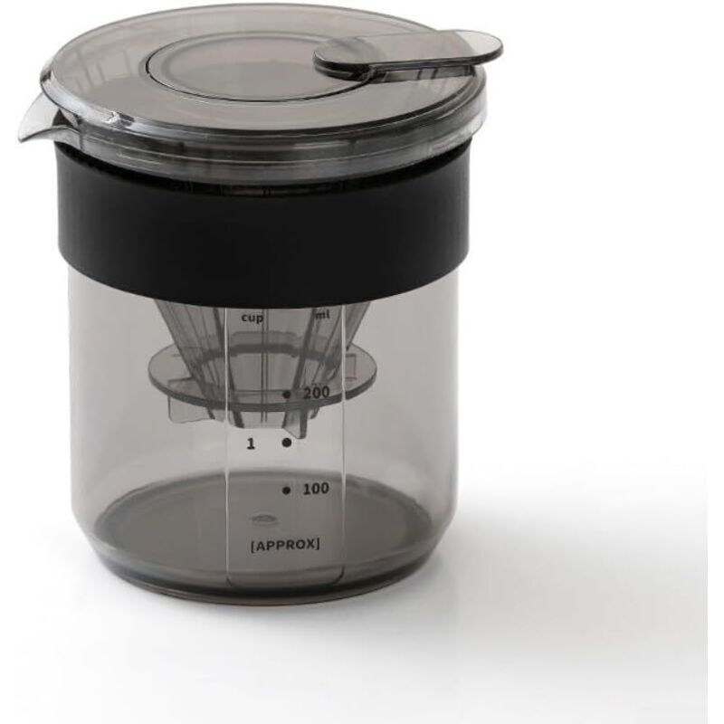 Schwarze Edelstahl-Teekanne (350 ml) für Filterkaffeemaschinen, geeignet für Kamin oder Herdplatte, ideal für Tee, Aufguss, Kaffee und Espresso.
