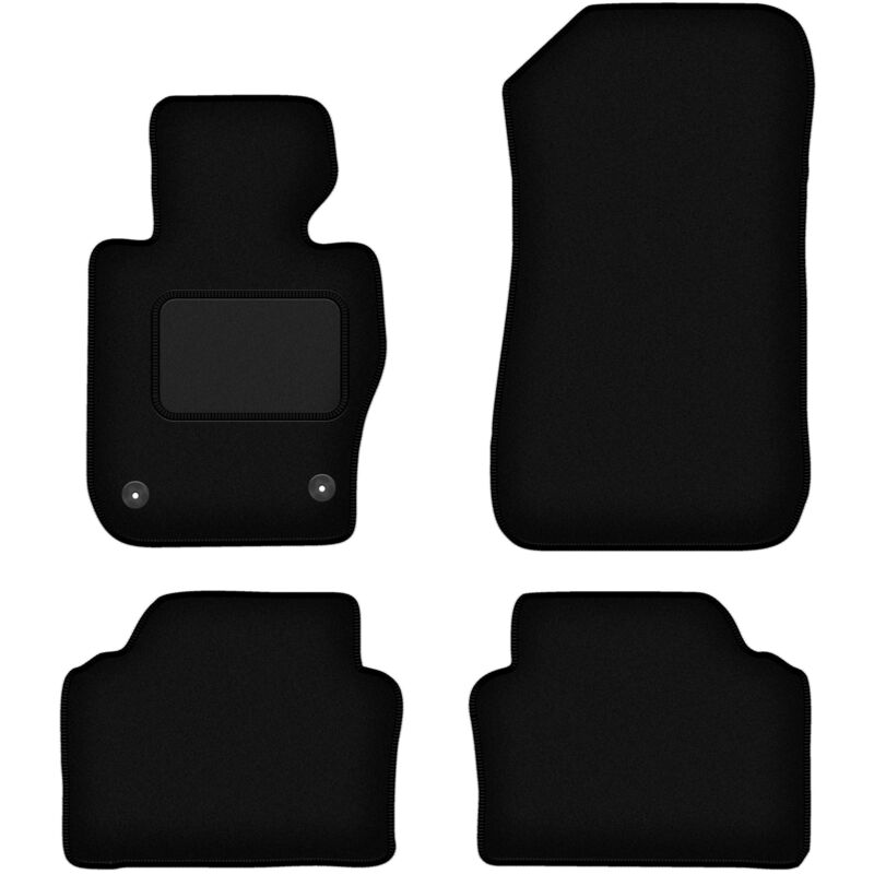 Schwarze Velours-Fußmatten für: BMW 3 E91 xDrive Kombi, Touring (2004-2011)