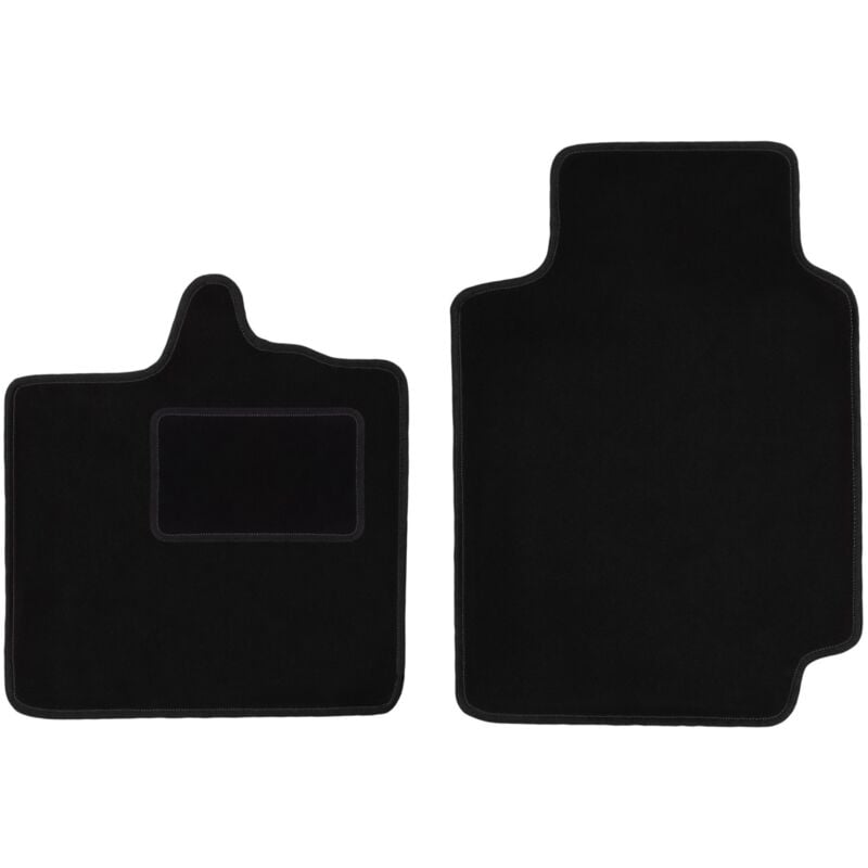 Schwarze Velours-Fußmatten für: Smart ForTwo I Fließheck (1998-2007)