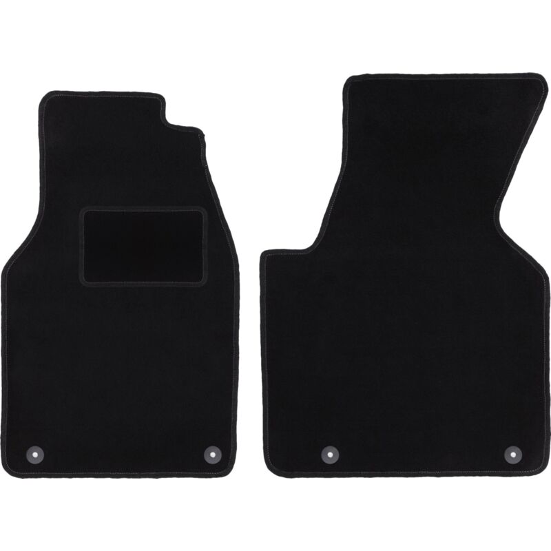Schwarze Velours-Fußmatten für: Volkswagen Transporter T4 Multivan Kastenwagen (1993-2001)