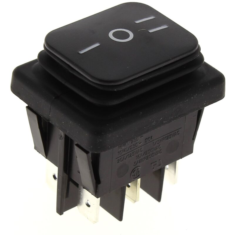 Schwarzer 3-Kabelschuh-Schalter mit 3 Positionen für Stihl Staubsauger