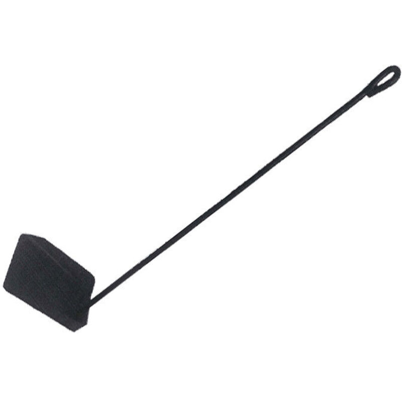 Fplus - Schwarzer runder Brennholz-Ofensammler 100 x 120 x 600 mm 9422