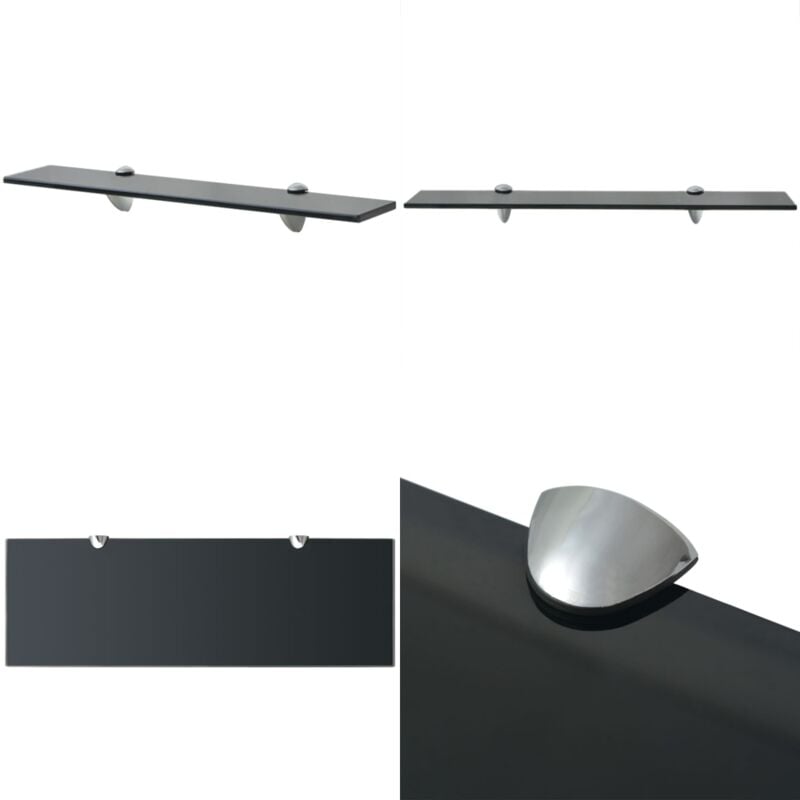 Vidaxl - Schwebendes Regal Glas 60x20 cm 8 mm - Wandregal - Glasregal - Schwebendes Regal - Modernes Regal - Badezimmerregal - Home & Living