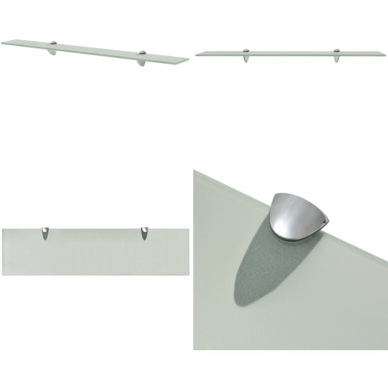 Schwebendes Regal Glas 80x20 cm 8 mm - Wandregal - Glasregal - Schwebendes Regal - Modernes Regal - Badezimmerregal - Home & Living