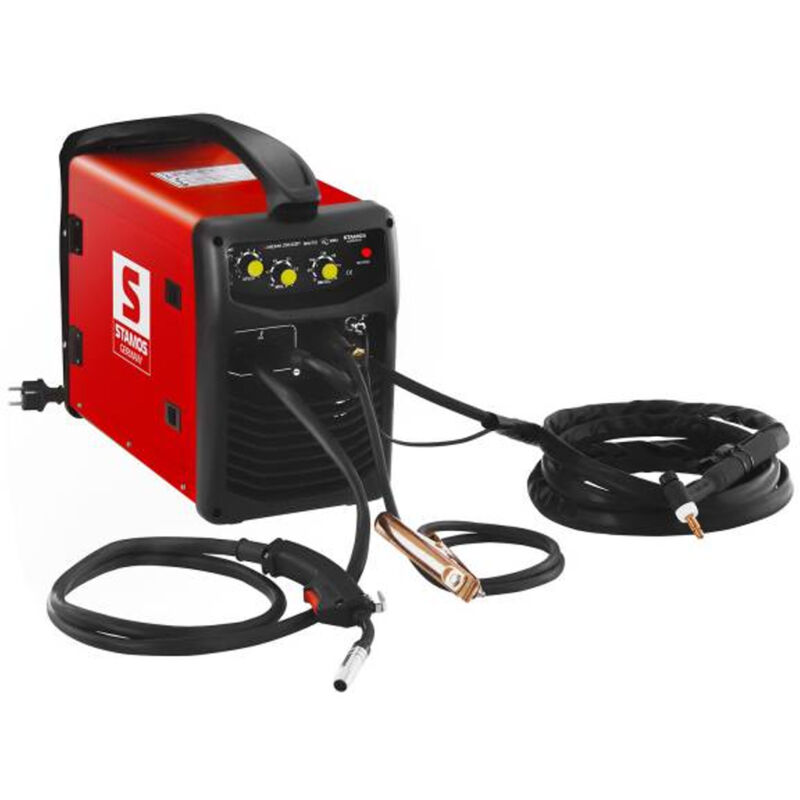 Halbautomatisches Schweißgerät WIG MIG/MAG MMA 250A IGBT Stamos Germany + 5kg Draht