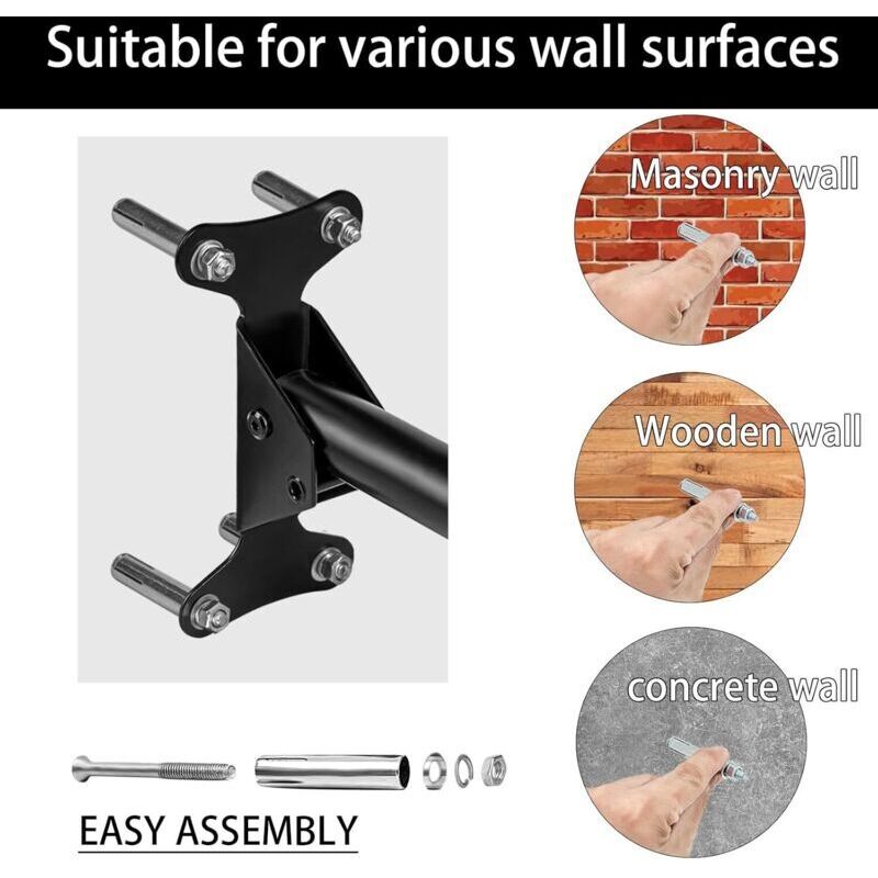Schwenkbarer, wandmontierter Fahrradständer für die Garage, platzsparender vertikaler Mountainbike-Ständer, Mountainbike-Träger, Wandfahrradhaken,