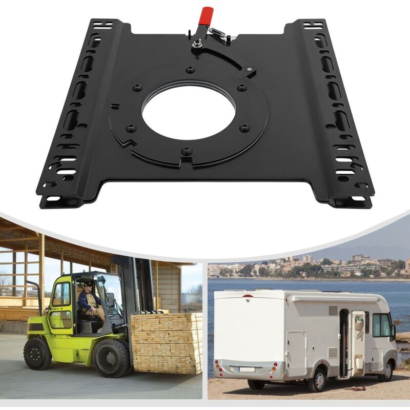 Schwerer, um 360° drehbarer Sitz mit Drehfuß für Wohnmobile T5T6, Beifahrersitz mit Drehfuß aus Stahl, Drehfuß für Sitz.