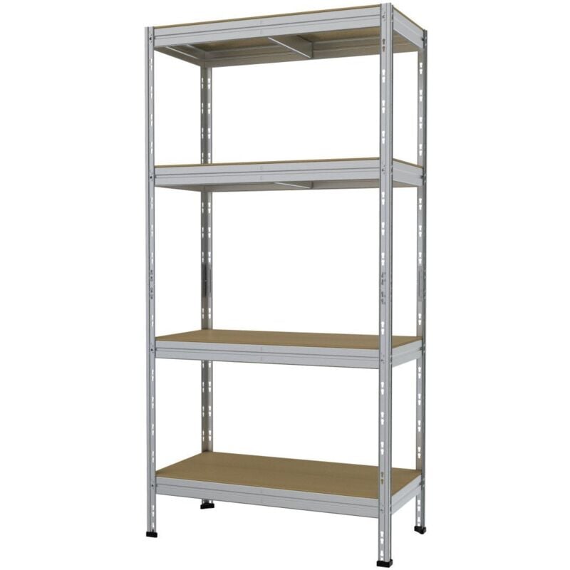 Schwerlastregal 180 x 90 x 45 cm 4 Holzböden 1.000 kg Schwerlastregal