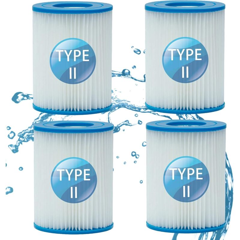 Schwimmbadfilter für Bestway 58094, für Bestway Filter Typ II, Schwimmbadfilter (4 PCS)-AIMOONSA