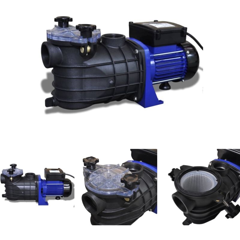 Schwimmbadpumpe Umwälzpumpe Poolpumpe Pumpe elektronik blau 500W - Pool- & Whirlpool-Filter