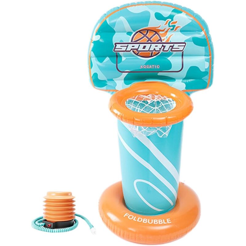 Schwimmender Basketballkorb für den Pool Aufblasbarer Basketballkorb für den Pool Multifunktionales Wasserbasketballspielzeug für den Pool,