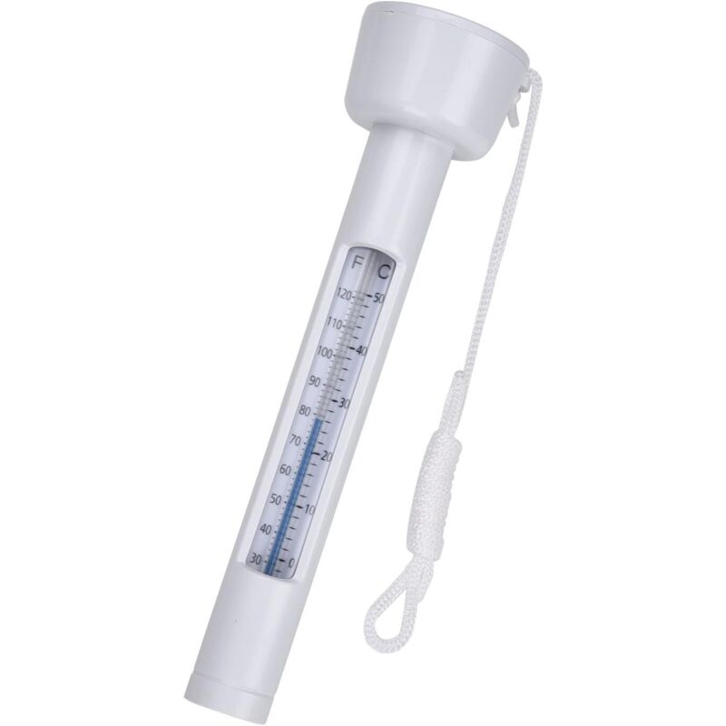 Schwimmendes Pool-Thermometer – misst Wassertemperatur, mit Seil, groß, stoßfest für Pools, Spas, Whirlpools und Aquarien