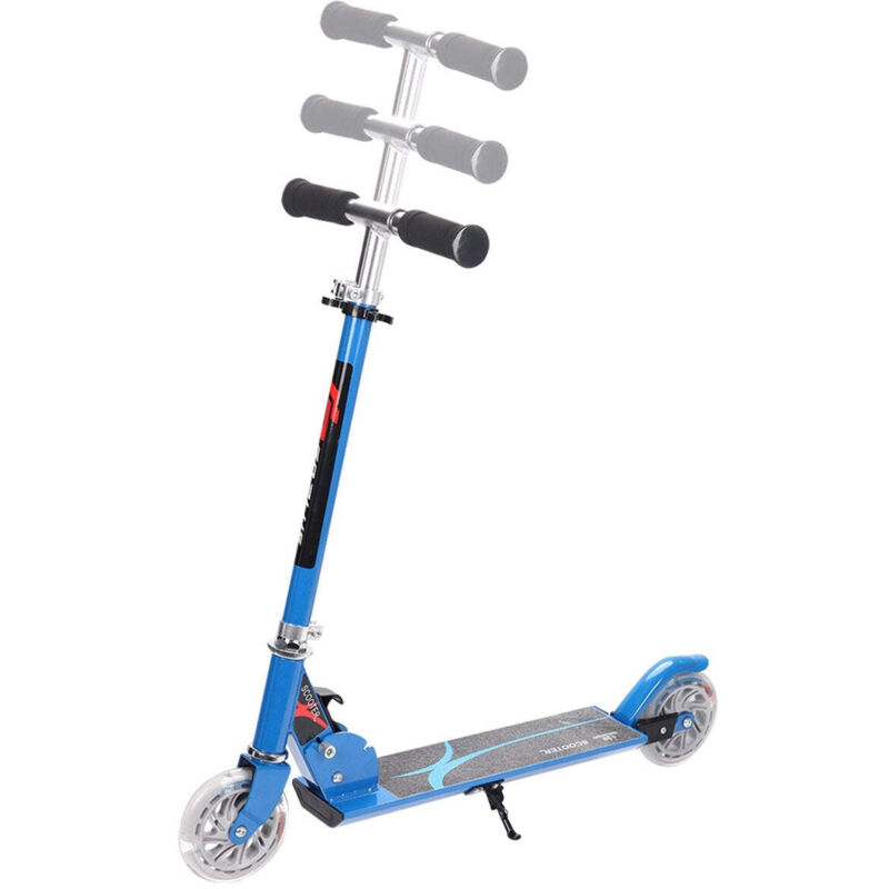 Northix - Scooter roller tretroller kinderroller cityroller klappbar bis 70kg blau