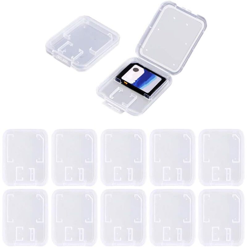 Bluedeer - sd Karten Case,Karten Aufbewahrung Schutzbox Speicherkarten Hülle,10PCS sd Karten Hülle Speicherkarten Schutzbox sd Karten Etui sd Card