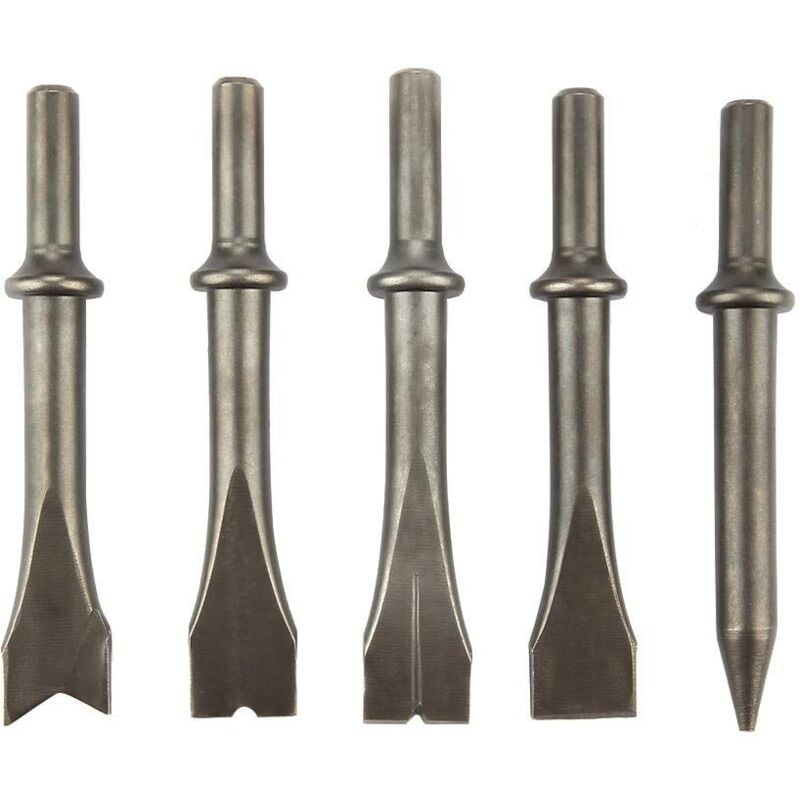 Ej.life - sds plus Meißelset, 5 Stücke Air Hammer Meißel, Pneumatische Meißel Hammer Bit für 150/190/250 Air Hammer