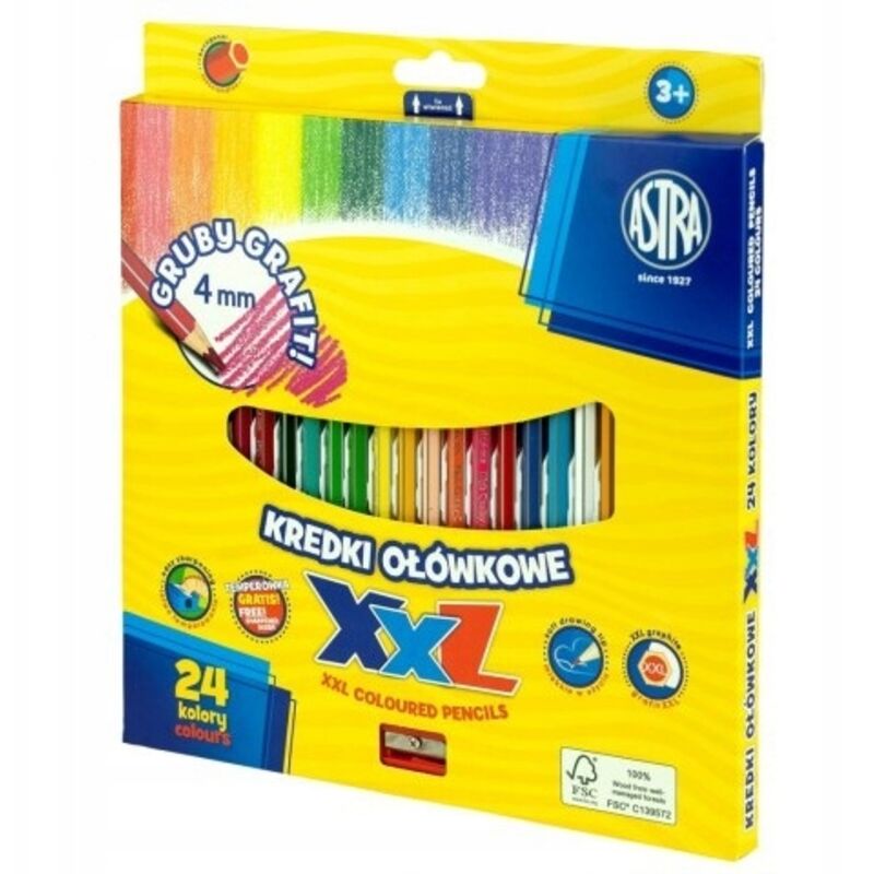 Sechseckige Buntstifte 24 Farben Xxl 8115