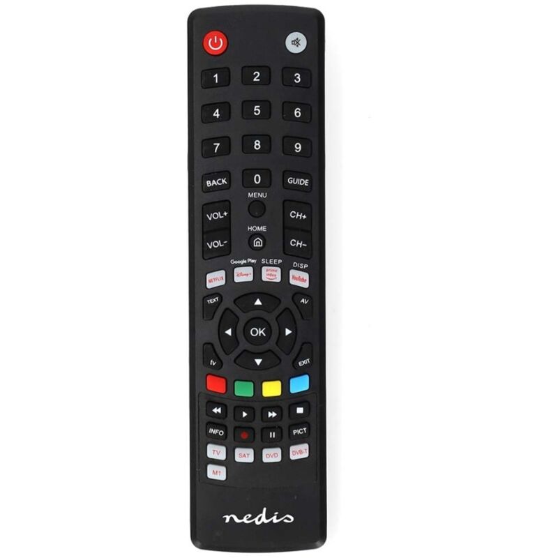 Universal fernbedienung vorprogrammiert 4 gerate amazon prime disney button google play button netflix button youtube button infrarot schwarz