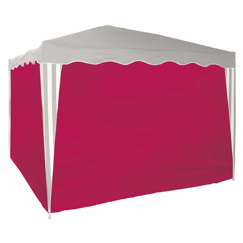 Dema - Seitenverkleidung 4 x rot 2.9x1.87 m für Faltpavillon 3x3 m Gartenpavillon