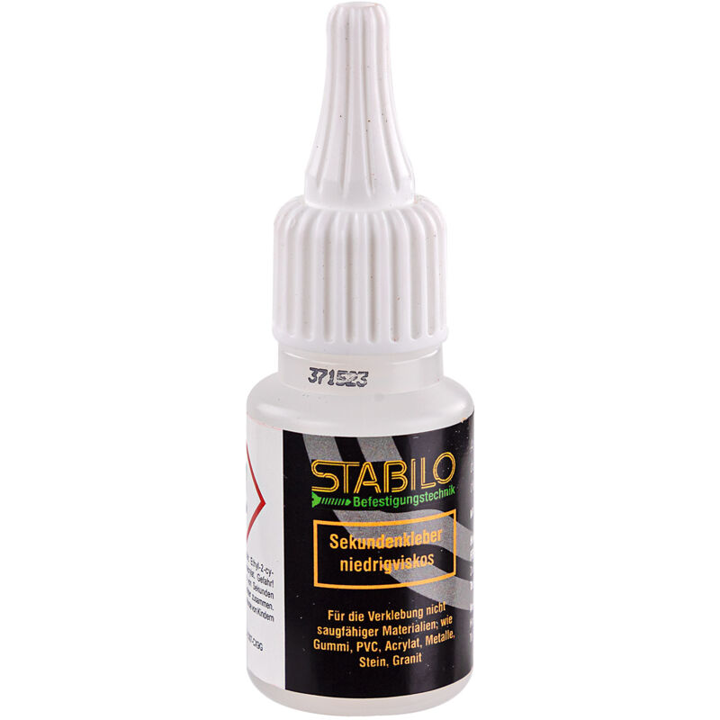 Stabilo Befestigungstechnik - Stabilo Sekundenkleber 20g, Sofortkleber, Alleskleber, Universalkleber