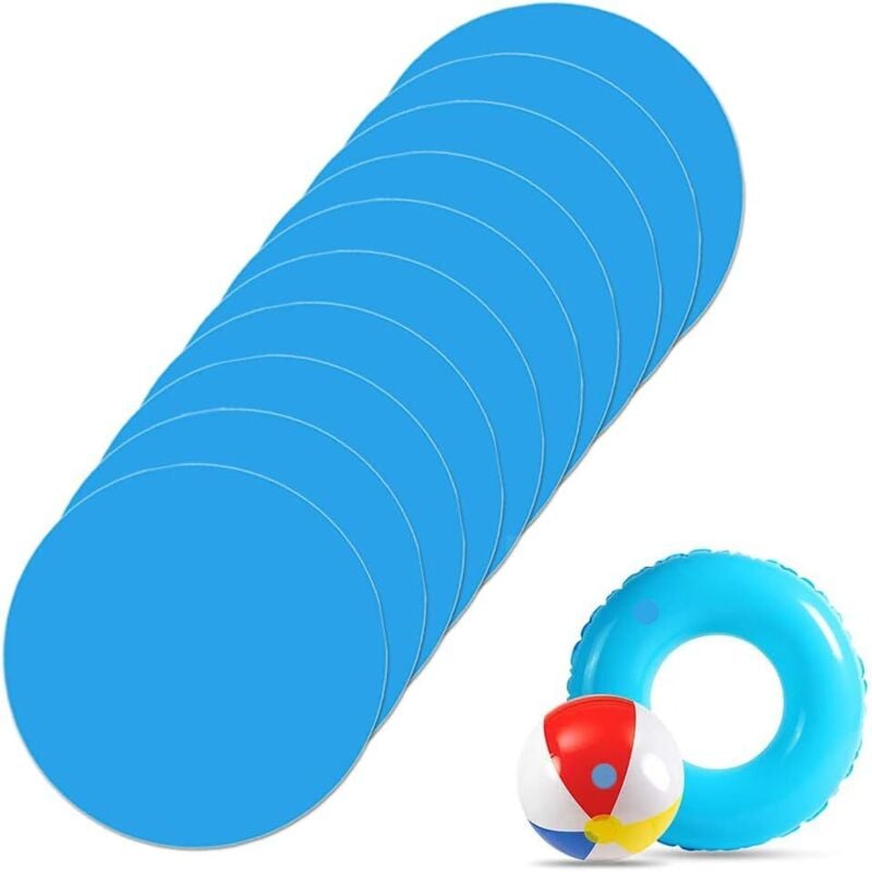 Selbstklebende PVC-Pool-Reparaturflicken, Vinyl-Pool-Reparaturflicken, Bootsabdeckungen, Pool-Reparaturflicken – 10er-Pack