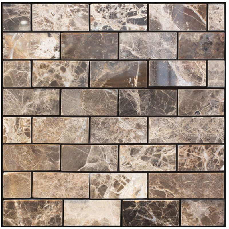 Selbstklebende Tapete in Vintage-Ziegelsteinoptik, abnehmbar, 1 Stück 30 x 30 cm, moderne Inneneinrichtung, wasserfeste Wandverkleidung, 3D-Tapete