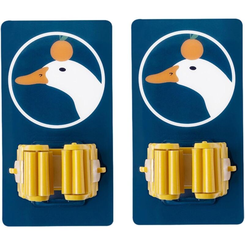 Selbstklebender Besenhalter für Badezimmer, Wohnaccessoires, Besenaufbewahrungshalter für Wohnheim, Hotel, Garage, Waschküche, Badezimmer, Küche, 2