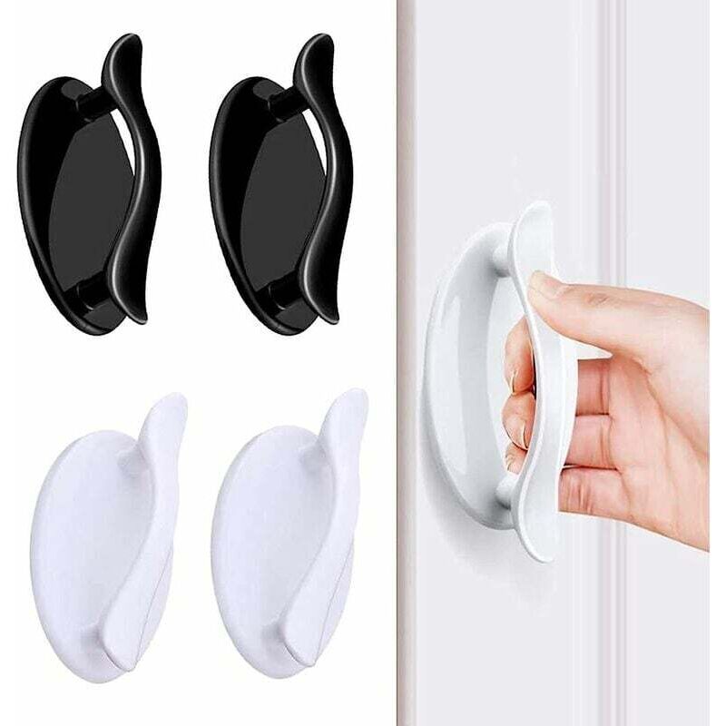Selbstklebender Fenstergriff, selbstklebender Griff, selbstklebender Schiebetürgriff für Fenster, Schränke, Schubladen, Kühlschränke, Zusatzgeräte