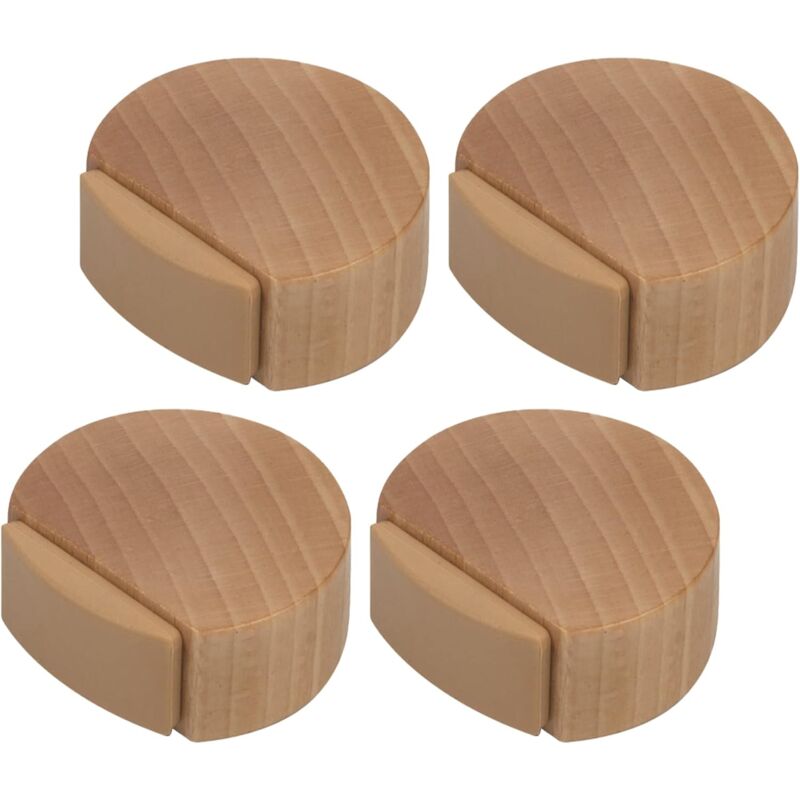 Ersandy - Türstopper zum Kleben – Türstopper aus Holz für Böden und Parkett – Türstopper zum Kleben – Dezenter und eleganter Türstopper – 4er-Set
