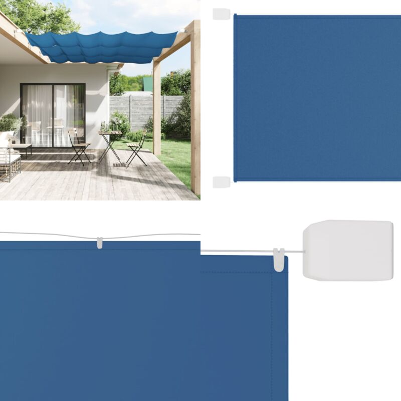 Vidaxl - Senkrechtmarkise Blau 60x270 cm Oxford-Gewebe - Balkon Markise - Sonnenschutz - Sichtschutz - Oxford Gewebe - Wasserfeste Markise - Home &