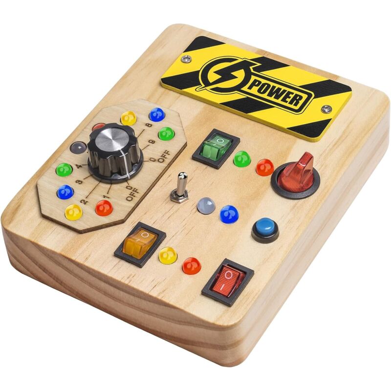 Sensorisches Tablet-Spielzeug für Kleinkinder mit LED-Lichtschalter, sensorisches Tablet-Spielzeug für Kleinkinder, sensorisches Tablet-Spielzeug aus