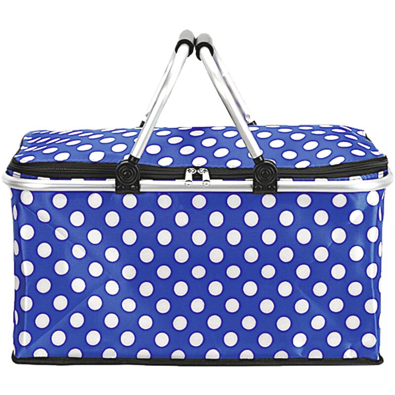 Buri - Süßer Tragekorb für Kinder Einkaufskorb Picknickkorb Shopper Tragetasche Korb - blau