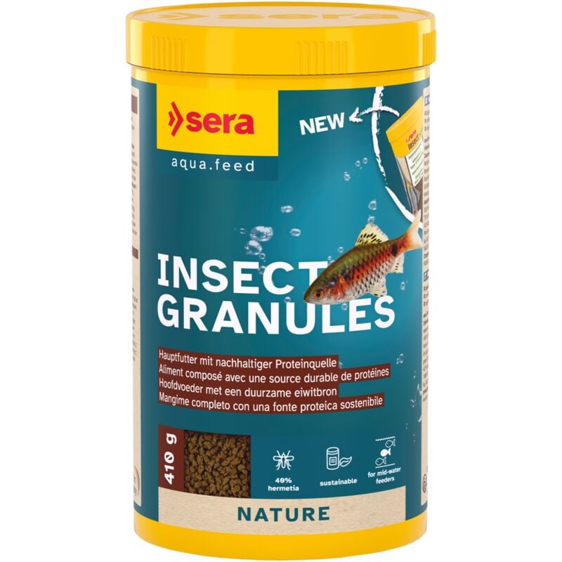 Sera - Insect Nature 1000ml Granulatfutter Zierfische Aquarium Hauptfutter