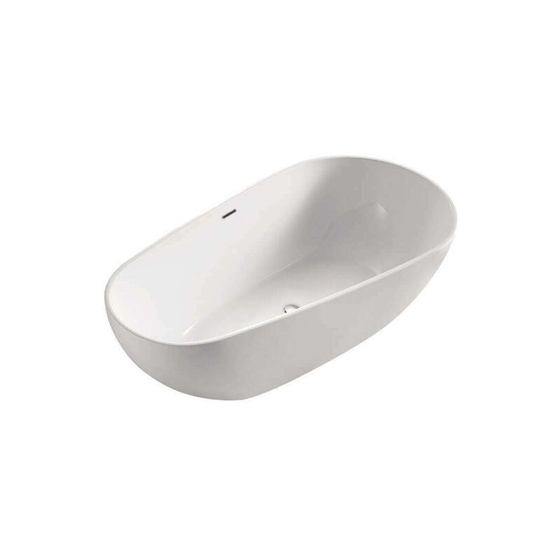 Serena - insel badewanne - Design und komfortable Badewanne - Oval und Abgerundet - Acryl - 170 cm