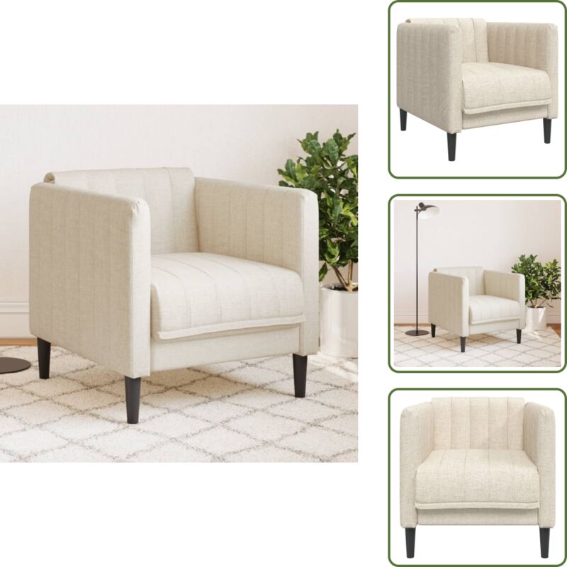 Sessel Leinen - Sessel - Wohnzimmersofa - Leinensofa - Lounge Chair - Relaxsessel