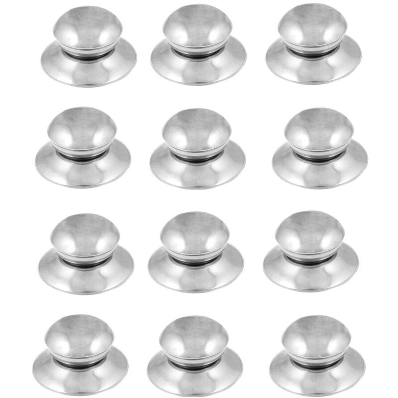 Trade Shop Traesio - Trade Shop - set mit 12 universal-deckelknöpfen für töpfe, pfannen und griffe -