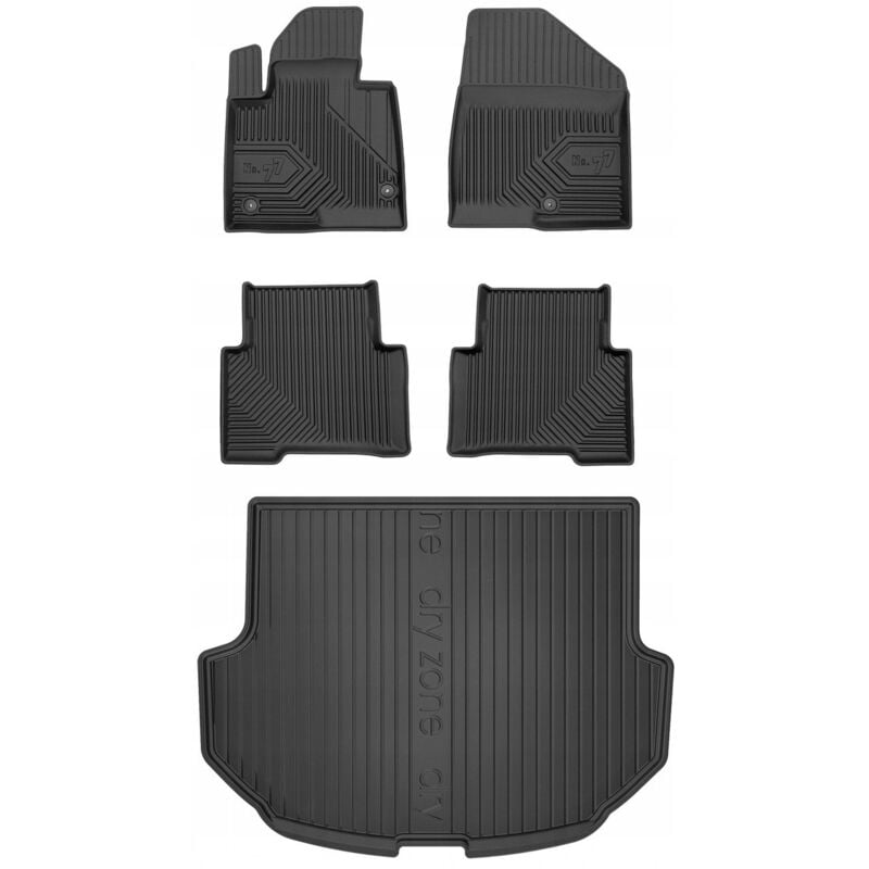 SET 77 Fußmatten und Matten Hyundai Santa Fe 3 2012-2018