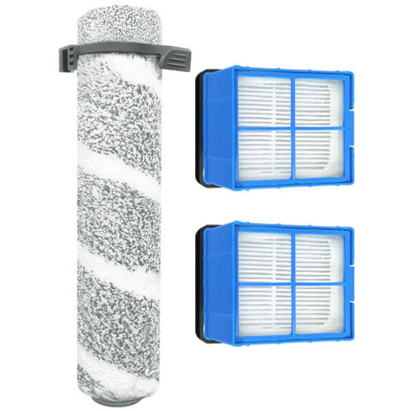 Set Akku-Staubsauger-Ersatzteile, geeignet für den Akku-Staubsauger Bissell 3930F/V2/3999Z (1 Walzenbürste + 2 Filter)