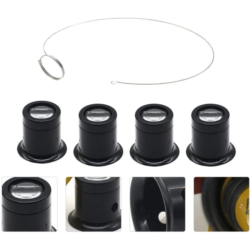 Set Augenmaske, Lupe, Juwelier-Monokel, Trinkgläser, Schmuckrestaurator, Schmuckwerkzeuge, Vergrößerungsspiegel, Uhrenreparaturlupe, Tabbing,