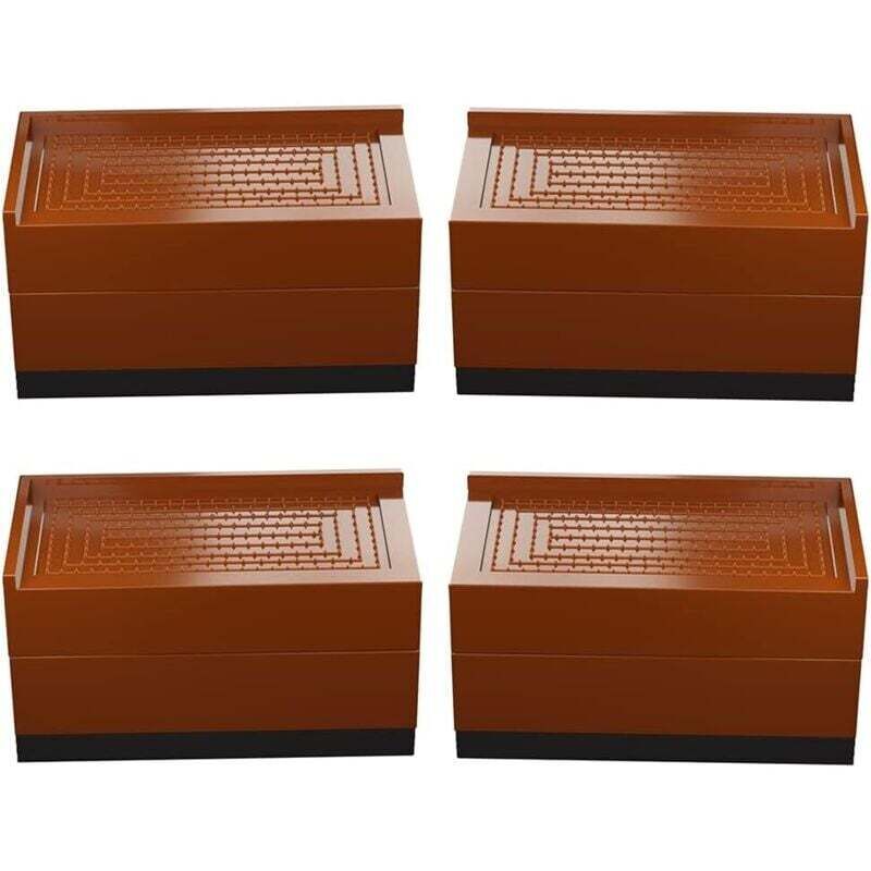 Set aus 4 Möbelständern, Bett, quadratisch, 7,5 cm oder 15 cm hohe Beine, verstellbares Bett, für Tische, Stühle, Sofas, Schlafsäle usw.