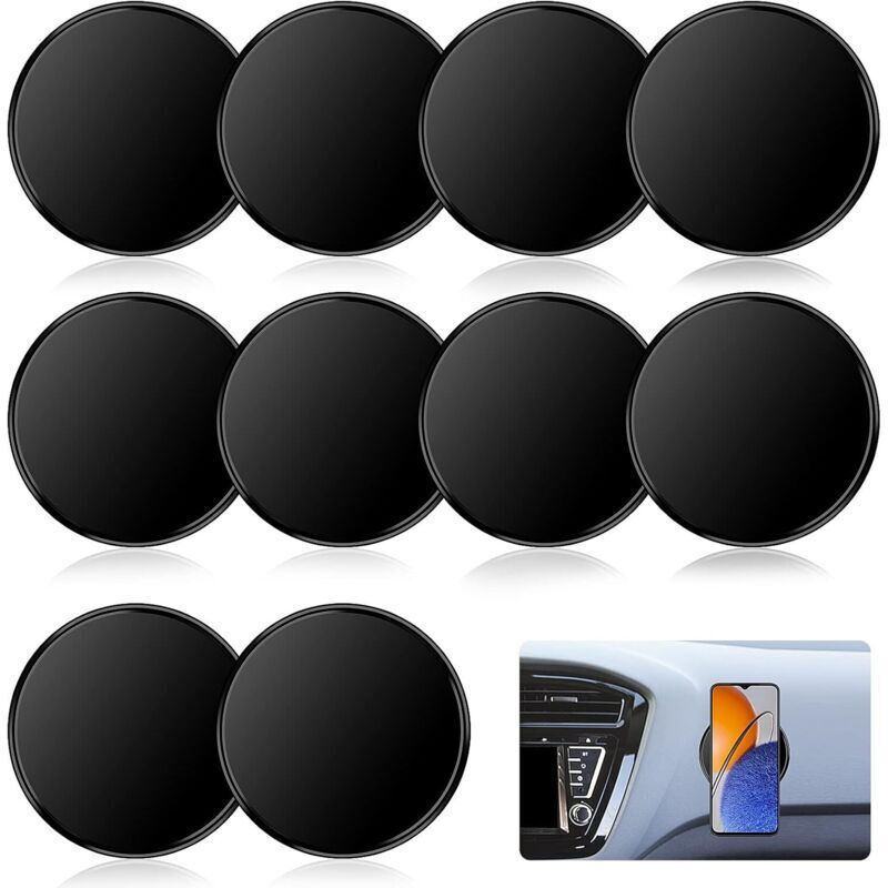 Set mit 10 rutschfesten Armaturenbrettmatten aus waschbarem und wiederverwendbarem PU-Gel zur Aufbewahrung von Handy, Schlüsseln, GPS, Sonnenbrille,
