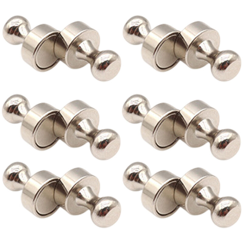 Set mit 12 kleinen und starken Kühlschrankmagneten für Whiteboards, Schreibtische, Klassenzimmer, Landkarten, Küchenzubehör, Bürobedarf,