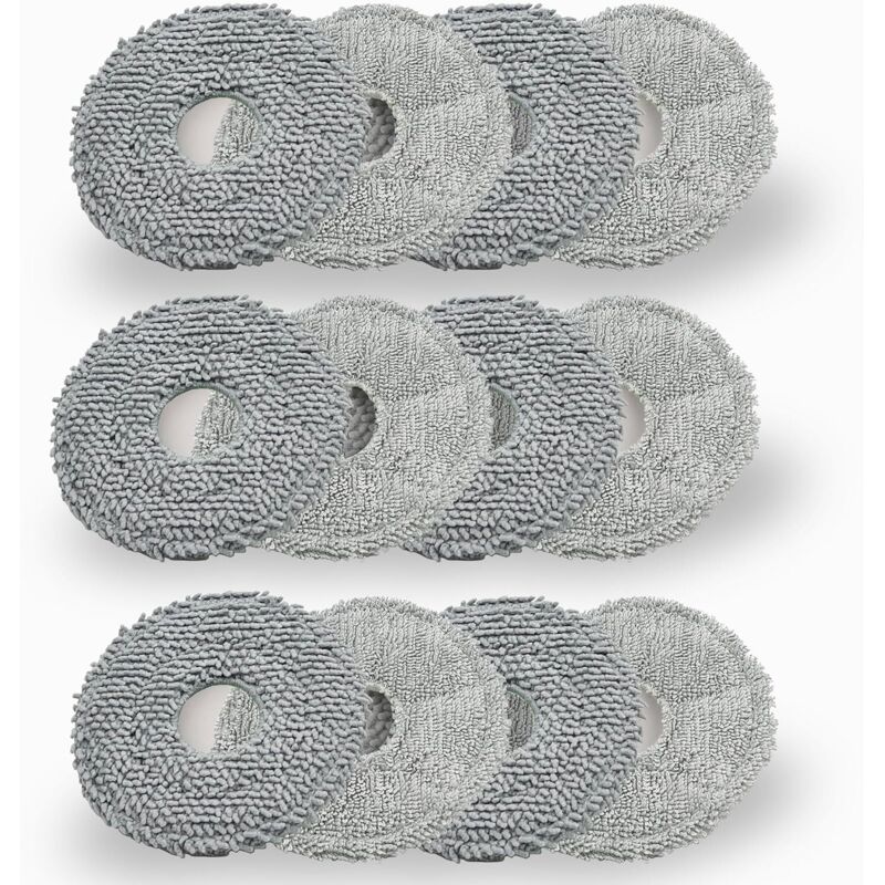 Set mit 12 Wischmopp-Pads für Dreame L10s Ultra Gen 2, L10s Pro Ultra Heat L20 Ultra X30 X40 L40 Ultra Reinigungstuch