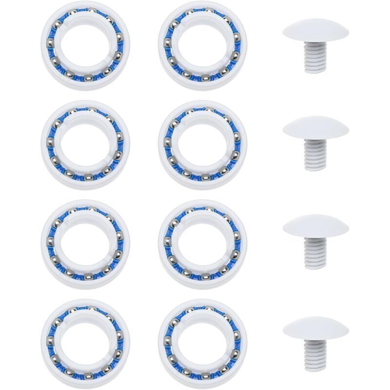 Set mit 12 Zubehörteilen für Poolroboter: Lager und Kunststoffschrauben, kompatibel mit Polaris 180 280