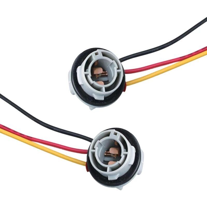 Set mit 2 180-Grad-LED-Blinkerhalterungen für Autos 1157, Sockelhalterung für Bremslicht, Rücklicht, Universalzubehör für die meisten Autos (grau)